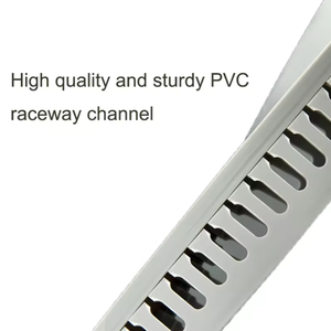 Canal de revestimiento eléctrico de <span class=keywords><strong>PVC</strong></span> gris ranurado abierto ignífugo 25*15 Conducto de alambre de plástico para instalación de cables - Product Image 5