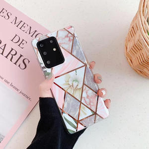 <span class=keywords><strong>Funda</strong></span> de teléfono de lujo para <span class=keywords><strong>Samsung</strong></span> <span class=keywords><strong>Galaxy</strong></span> <span class=keywords><strong>Note</strong></span> <span class=keywords><strong>10</strong></span>, A50, A70, A51, A71, S20, S10, S9 <span class=keywords><strong>Plus</strong></span>, cubierta trasera IMD suave de mármol geométrico, venta al por mayor - Product Image 4