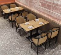 Vente en gros de tables et banquettes de style moderne et luxueux pour cafés et restaurants, en bois et cuir, mobilier commercial pas cher