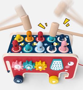 Nuovo arrivo gioco educativo per bambini gioco martellante giocattolo martello in legno animale marino per bambini - Product Image 5