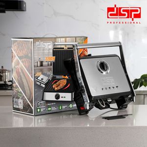 Parrilla eléctrica DSP KB1110 de 1500W, plancha antiadherente de acero inoxidable sin humo para cocinar carne y pescado en interiores - Product Image 3
