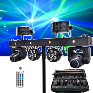 Faro LED da 300W per DJ, Barra LED Professionale <span class=keywords><strong>con</strong></span> Sistema di Movimento, Faro LED RGBW a Testa Mobile, Luce Laser a Farfalla, Luci Sceniche per DJ - Product Image 6