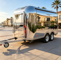 Chariot multifonctionnel certifié CE en acier inoxydable pour la vente de snacks, de glaces et de hot-dogs en restaurant