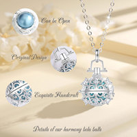 Collier Cloche Tibétaine Merryshine Joyas De Plata Chaîne en Argent 925 Bijoux en Argent 925 Vente en Gros