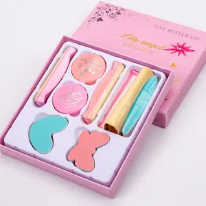 Lily Angel 11pcs Nail Art Waxing Polier set Schleifen Polier creme Puffer Maniküre Kit Nagellack Wachs Set