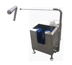 Machine de nettoyage sanitaire de bottes en caoutchouc de conception hygiénique machine compacte de lavage de bottes pour usine alimentaire