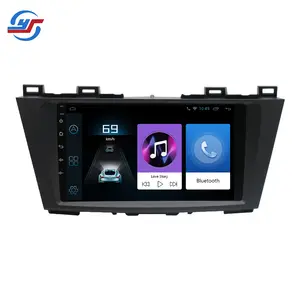 9 "Pemutar Radio Mobil Multimedia Bingkai Mobil Android Carplay Otomatis untuk Mazda 5 3 Cw 2010 2011 2012 2013 2014 2015