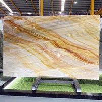 Panneau mural en marbre italien arc-en-ciel impression quartzite mur de fond en granit naturel pour villa unités murales TV conceptions pour la maison