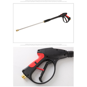 Pistola de agua de alta presión para lavado de coches con válvula cerámica M22, juego de boquillas de varilla extendida, limpiador de presión ajustable de uso ligero - Product Image 4