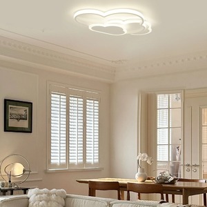 Lámpara de techo LED con forma de nube, lámpara de techo acrílica moderna con iluminación de 3 colores para sala de estar, dormitorio, habitación de niños, 52x31cm - Product Image 2