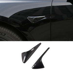 Cubierta Protectora de Cámara Lateral de Fibra de Carbono Brillante en Oferta, Cubierta Protectora de Indicador, Accesorio Exterior para Tesla Model Y - Product Image 6