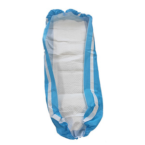 Protège-draps jetables imperméables bleus en tissu non tissé, taille personnalisée pour les soins aux personnes âgées, les maisons de retraite et l'usage domestique - Product Image 1