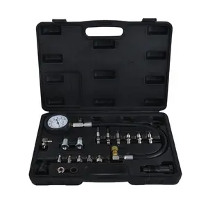 Sugetools 19Pcs Auto Gereedschap Reparatie Cilinder Brandstofdrukmeter Dieselmotor Compressie Tester Tool Kit Master