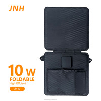 Panneau solaire monocristallin pliable 10W, résistant aux intempéries, module PV portable pour la charge de dispositifs mobiles en extérieur et en sac à dos