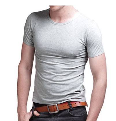 Grey round neck [short sleeve]]