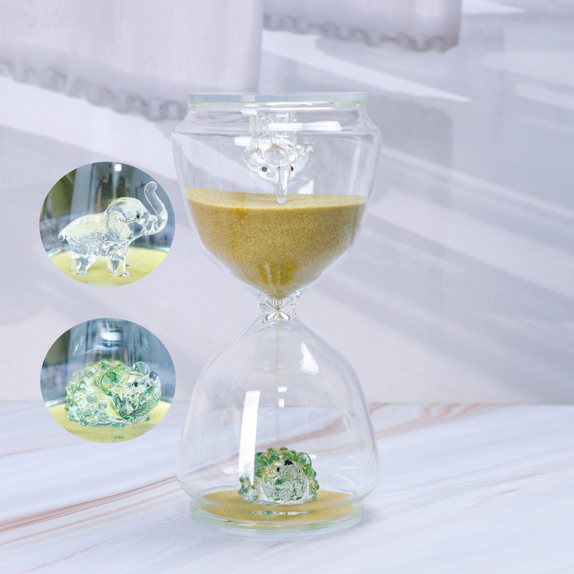 Hérisson vert éléphant transparent