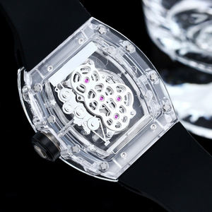 Reloj Tourbillon Transparente de Lujo con Cristal de Zafiro Premium para Cenas de Negocios, Aniversarios Especiales, Reloj Sofisticado - Product Image 5