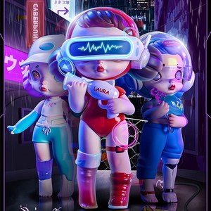 Boîte mystère de la série <span class=keywords><strong>Cyberpunk</strong></span> Laura, figurine tendance, décoration, <span class=keywords><strong>poupée</strong></span> jouet - Product Image 1