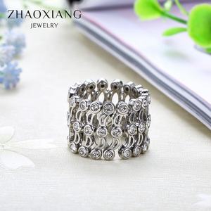 แหวนแฟชั่น กำไลข้อมือ กำไลปรับขนาดได้ กำไลสองแบบใช้ได้ ประดับเพชรซิคอนเกรด AAA+ ขายส่งเครื่องประดับ - Product Image 2