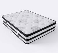 Hochwertige Hybrid-Taschenfederkernmatratze mit hochdichtem Gel-Memory-Schaum, Luxusmatratze in voller Größe für Schlafzimmer, umweltfreundliches Hotelbett