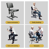 Chaise de tatouage professionnelle support Studio meubles chaise de tatouage fauteuil d'accoudoir de tatouage multifonctionnel