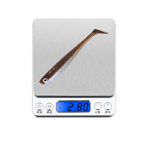 Appâts souples de pêche 55mm 75mm T queue poisson leurres de pêche arc-en-ciel couleur paillettes balançoire <span class=keywords><strong>hiver</strong></span> pêche sur glace Spinner appât - Product Image 6