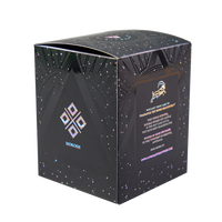 Caja de Embalaje para Velas Personalizada, Negra Mate, Impresa en Cuatro Colores con UV, Caja de Regalo de Lujo, Tarjeta Premium