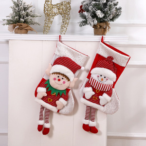 Santa Claus <b>Christmas</b> Stocking Set 63*31cm <b>Christmas</b> Decoration <b>Christmas</b> <b>Tree</b> Pendant Indoor Holiday Gift Snowman - Product Image 2
