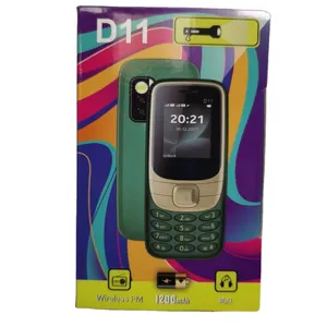 अनलॉक जीएसएम दोहरी कार्ड फोन के साथ कैमरा अनलॉक बुनियादी फोन D11 फीचर फोन