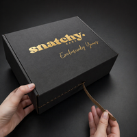 Cajas de Envío Corrugadas con Logotipo Personalizado Impreso en Dorado, Caja de Cartón para Envíos, Caja de Empaque para Cosméticos