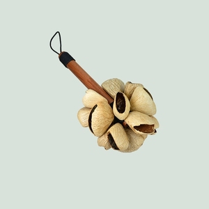 Maracas en bois naturel en forme de gousse de fruit, instrument de percussion pour la maternelle, jouet musical en gros - Product Image 6