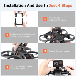<span class=keywords><strong>STARTRC</strong></span> <span class=keywords><strong>Avata</strong></span> 2 - Support d'extension pour caméra, adaptateur de fixation, accessoire compatible avec Action5 Pro, GoPro, support d'extension pour caméra de drone - Product Image 6