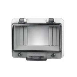 Hot Sell Wholesale PC Plastic Junction Box Weatherproof Transparent Protective Window Cover With CE Certification