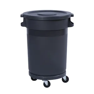 플라스틱 라운드 주방 쓰레기통 상업용 폐기물 용기 쓰레기통