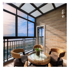 Fuson Offres Spéciales modulaire préfabriqué quatre saisons <span class=keywords><strong>solarium</strong></span> creux <span class=keywords><strong>Sun</strong></span> House en aluminium solution de <span class=keywords><strong>solarium</strong></span> véranda en verre - Product Image 2