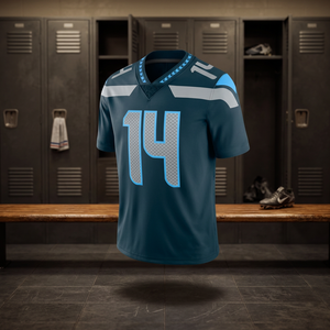 Camiseta de aficionado al fútbol americano juvenil, diseño personalizado, número, Manga corta transpirable, conjunto de camisa con estampado de sublimación, ropa para fanáticos - Product Image 3