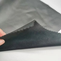 Tissu en similicuir sans PFAS pour pantalons d'hiver avec doublure polaire, tissu PU extensible dans les 4 sens pour la mode russe, emballage en rouleau