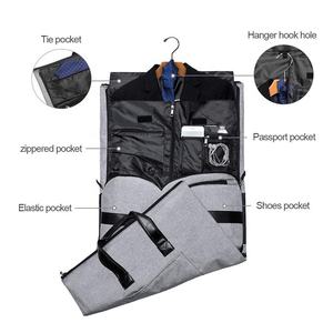 Customised <strong>Duffel</strong> Bags Gym Duffle <strong>Coat</strong> <strong>Men</strong> Bag With Shoe Compartment Large Capacity Gray Foldable Fabric Travel Bags for Clothes - Product Image 6