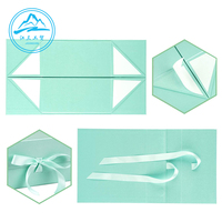 Dossiers cadeaux de luxe pliables magnétiques en carton kraft recyclable avec logo personnalisé, gaufrage et pelliculage mat