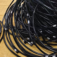 Kit d'assemblage de raccords à sertir FS AN4 AN6 AN8 AN10 AN12 droits ou à 45/90 degrés pour tuyau de carburant PTFE avec/sans revêtement PU
