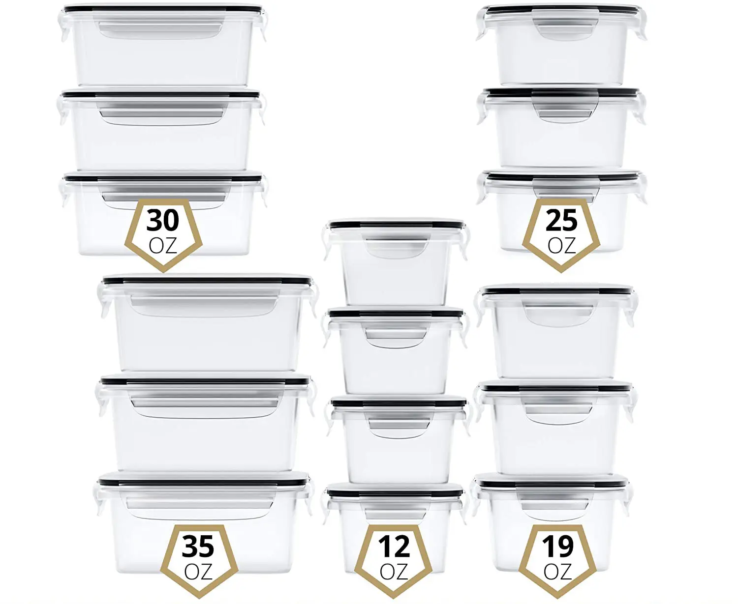 16 adet set klasik buzdolabı gıda taze-kapaklı mühürlü kutu tutmak isıtılabilir yemek kabı meyve gıda saklama kapları