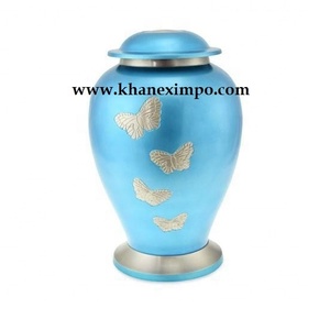 Urnas de Cremación con Forma de Mariposa Turquesa para Cenizas Humanas, Urnas de Cremación con Grabado a Mano, Urnas Funerarias, Urnas Conmemorativas, Urnas de Tamaño Adulto - Product Image 1