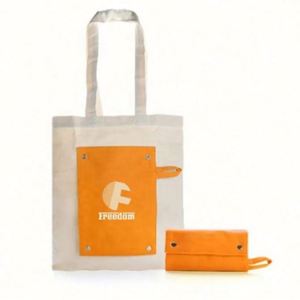 Sac fourre-tout pliable en toile de coton à prix promotionnel d'usine - Product Image 1