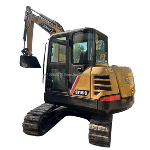 Mini pelleteuse SANY SY55C d'occasion Mini pelleteuse SANY SY26U 35u SY55 SY60 SY75c SY95c pour plusieurs chantiers de construction - Product Image 1