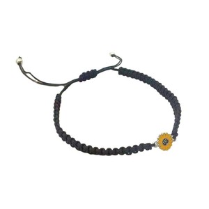 Handmade Woven Sunflower <b>Bracelet</b> White And Black Oil Dripping Treatment Flower Pattern Gift For Women Fashion <b>Beaded</b> <b>Bracelets</b> - Product Image 4