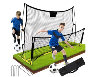 <span class=keywords><strong>Filet</strong></span> de rebond de football portable à montage rapide, double rebond haut-bas, pour entraînement intérieur et extérieur - Product Image 1