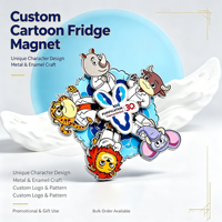 Magnet Kulkas Custom Paduan Seng 3D Enamel Magnet Souvenir Grosir OEM Hadiah Promosi Pabrik Langsung Logo Custom