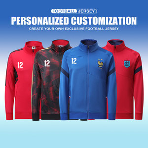 <span class=keywords><strong>Tuta</strong></span> da calcio manica lunga personalizzata da uomo con cerniera <span class=keywords><strong>tuta</strong></span> da allenamento da calcio set di sublimazione sportiva <span class=keywords><strong>tuta</strong></span> da Jogging - Product Image 6