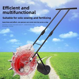 Mesin bibit tanaman tipe Roller, peralatan penyemai pertanian Dorong Tangan, produktivitas tinggi multi-fungsi - Product Image 2