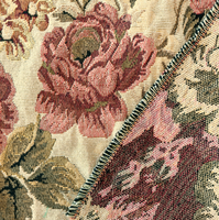 Tissu Jacquard Floral Rose Teint en Fil Premium Caizi, 70% Polyester 30% Coton, pour Tapisserie, Rideaux et Textiles de Maison